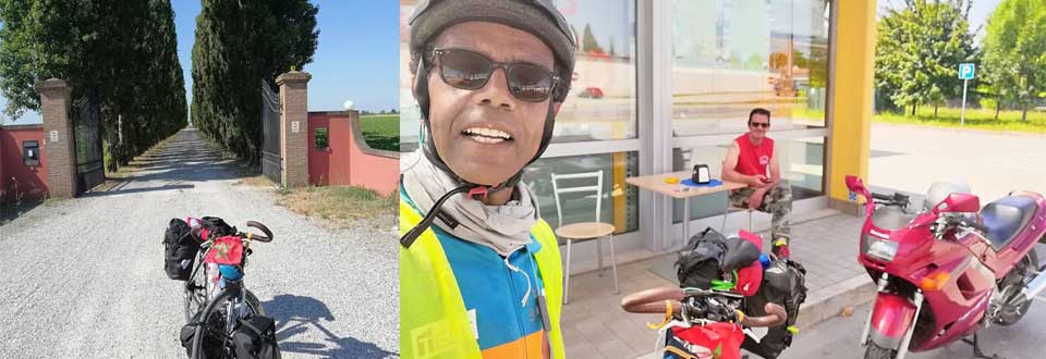 Jour 47 Slovenie : De Casa à la Mecque à vélo Karim MOSTA